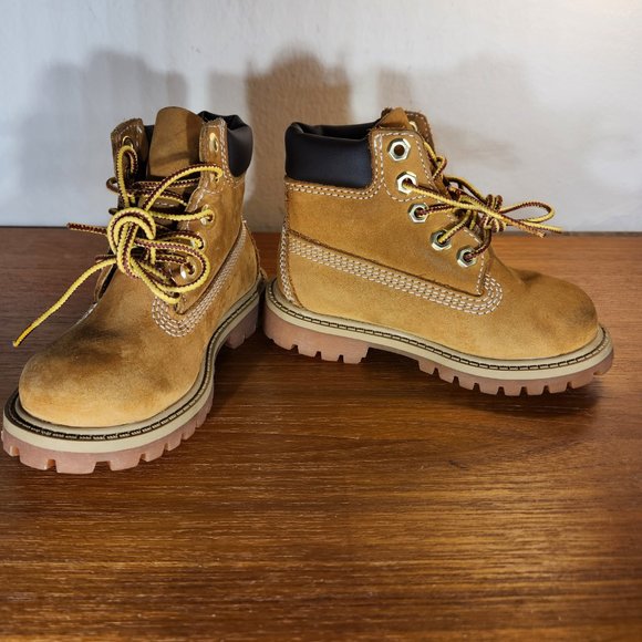Timberland Toddler Premium Waterproof Boots Tan (7M) - Picture 6 of 14